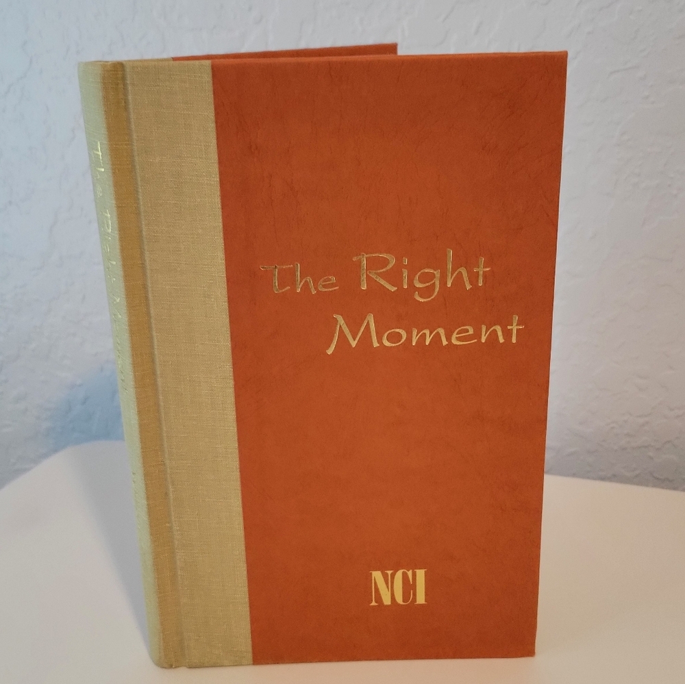 THE RIGHT MOMENT HARDCOVER BOOK